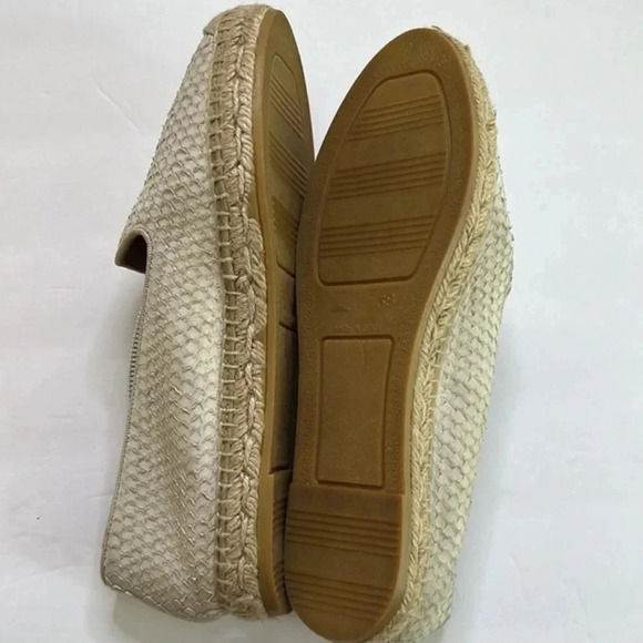 Kanna leather snake embossed espadrilles flats size 7 1/2 - Picture 4 of 6